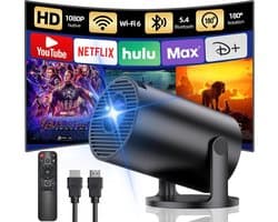 Mini Beamer - Film Projector met Bluetooth - Draagbare Beamer - 4K Kwaliteit