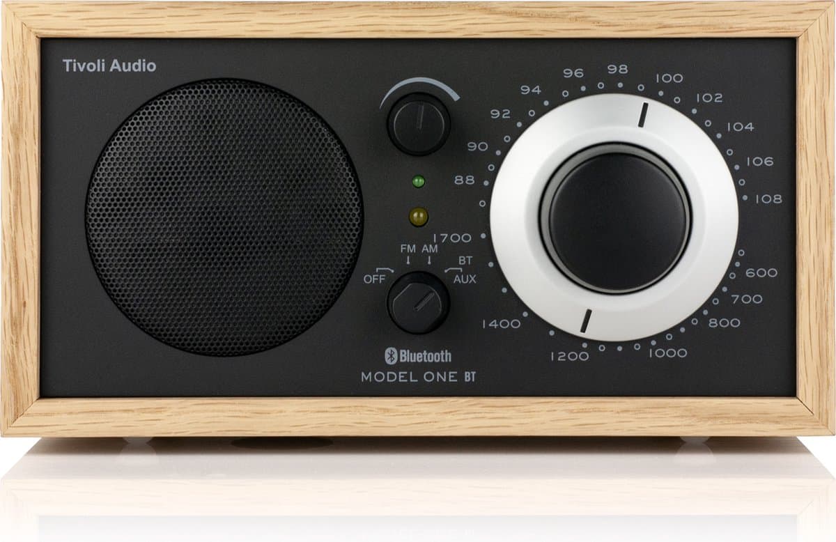 Tivoli Audio - Model One BT - FM/AM Radio met Bluetooth - Oak/Zwart — afbeelding 1