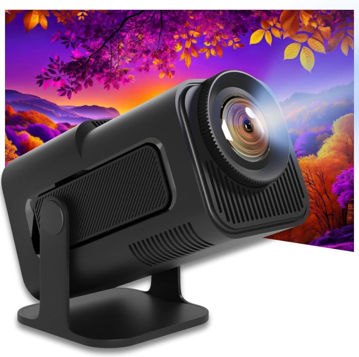 Kleine Smart Projector met Korte Afstand voor Mobiele Telefoon - LED Beamer en Android TV Mini Beamer — afbeelding 1
