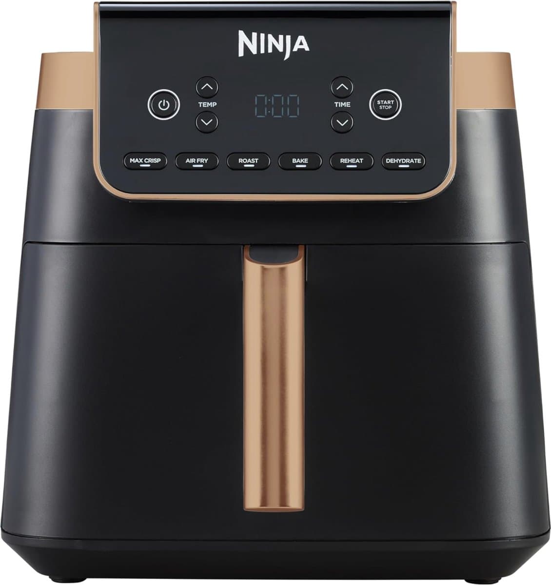 Ninja MAX PRO Enkel 6,2 l Vrijstaand 2000 W Heteluchtfriteuse Zwart, Roestvrijstaal — afbeelding 1