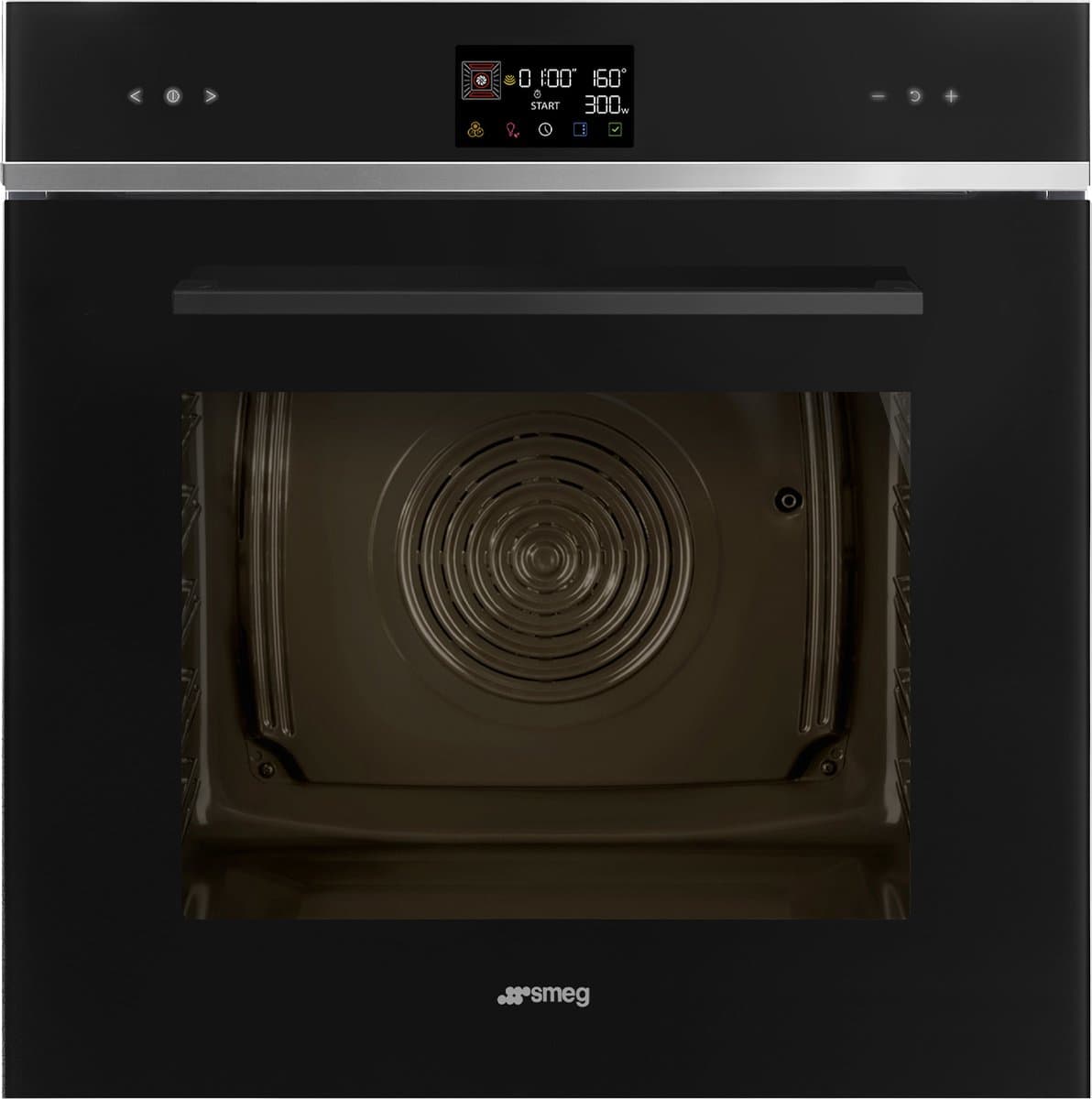 SMEG SO6402M2B - Inbouwcombi-oven - Magnetron - Selezione - Galileo SpeedwaveXL - 68 liter - 3000 W - Zwart — afbeelding 1