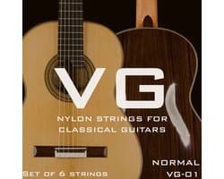 VG klassiek - Set van 6 Gitaarsnaren voor Klassieke Akoestische Gitaar - Snarenset - Nylon Snaren