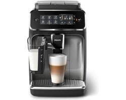 Philips - Volautomatische Espressomachine - 5 Koffiespecialiteiten - LatteGo Melkoplossing - Zwart/Zilver
