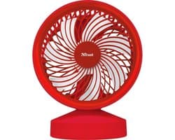 Trust - Ventu | USB Ventilator | 42 dB | Antislipvoet | Veiligheidsrooster | Rood