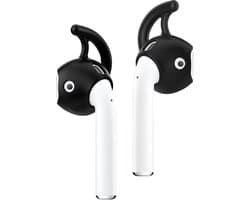 2 Sets - Anti-slip siliconen earhooks - earhooks - oorhaken - oordopjes - geschikt voor airpods - zwart