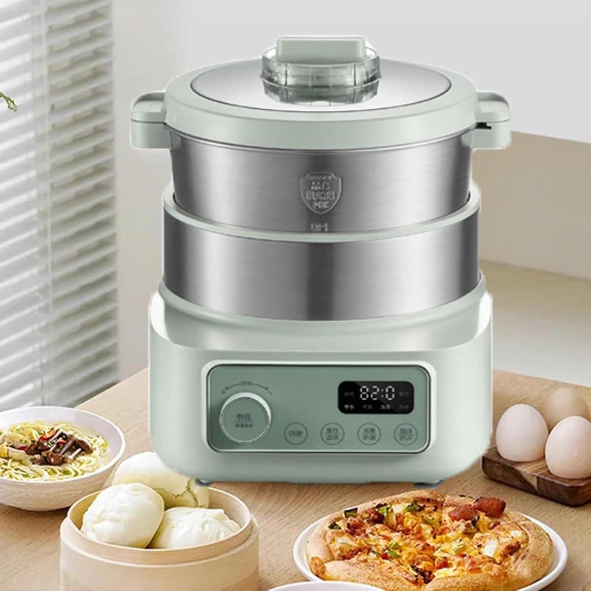 Deegkneedmachine - Deegmixer Keukenmachine - Bakken Brood Koekjes - Met Fermentatiefunctie - 5 Liter - Zwart — afbeelding 1