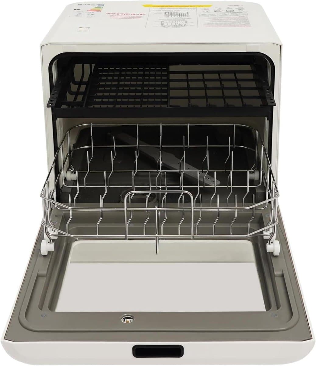 Mini Vaatwasser - Compact Apparaat - Snel Schoon Maken - Vier Programma's - 6.8 Liter - Wit — afbeelding 1