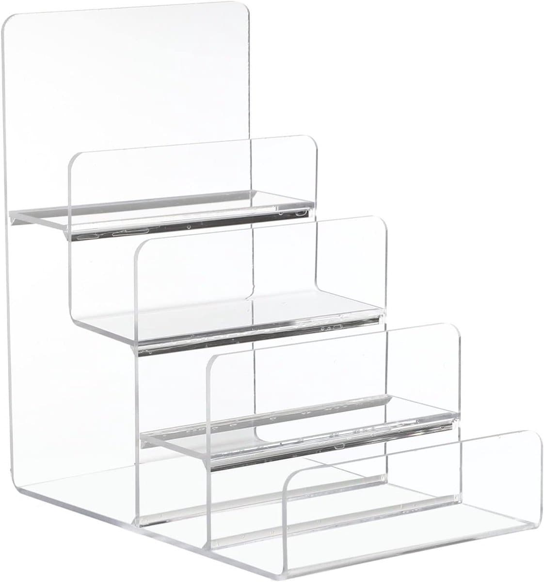 Acryl Portemonnee Houder met 4 Lagen voor Sieraden, Brillen en Retail Presentatie Display Case voor Thuis en Winkel — afbeelding 1