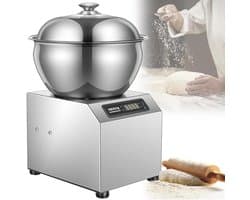 Deegmixer - Kneedmachine Spiraalmixer - Brood Bakken - Dubbele Rotatie Technologie - 5 kg - Zilver