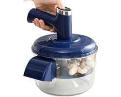 Elektrische Druiven Schilmachine - Automatische Peller - Fruit Schillen - Snelle Verwijdering - 20.8L x 20.8W x 25H cm - Blauw