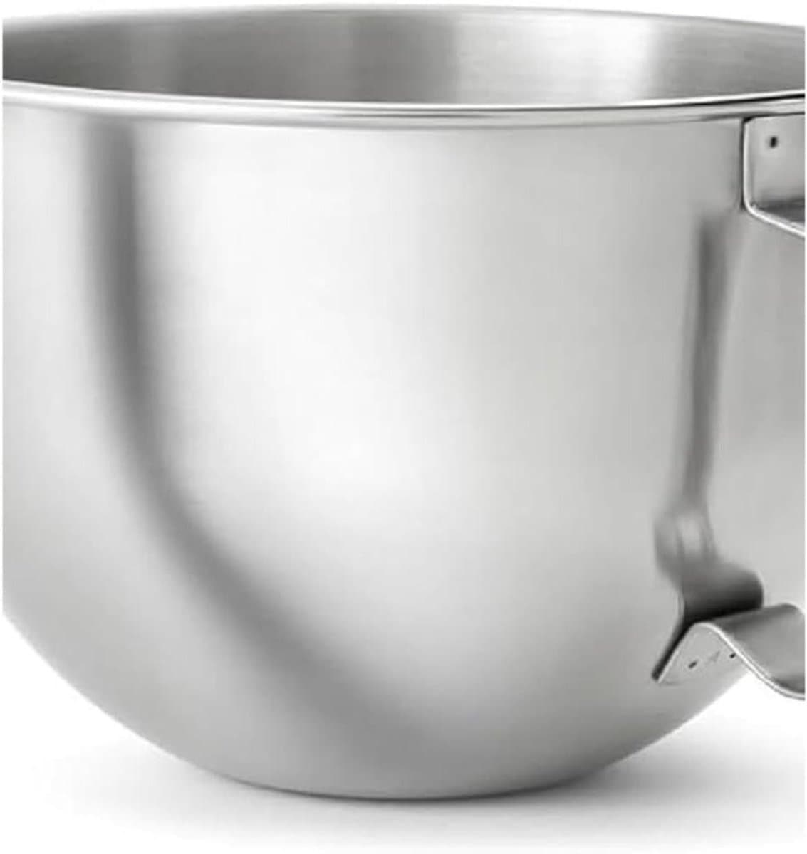 Roestvrijstalen Mengkom - Keukenmachine Kom - Bakken en Mixen - Ergonomisch Handvat - 5.6 Liter - Zilver — afbeelding 1