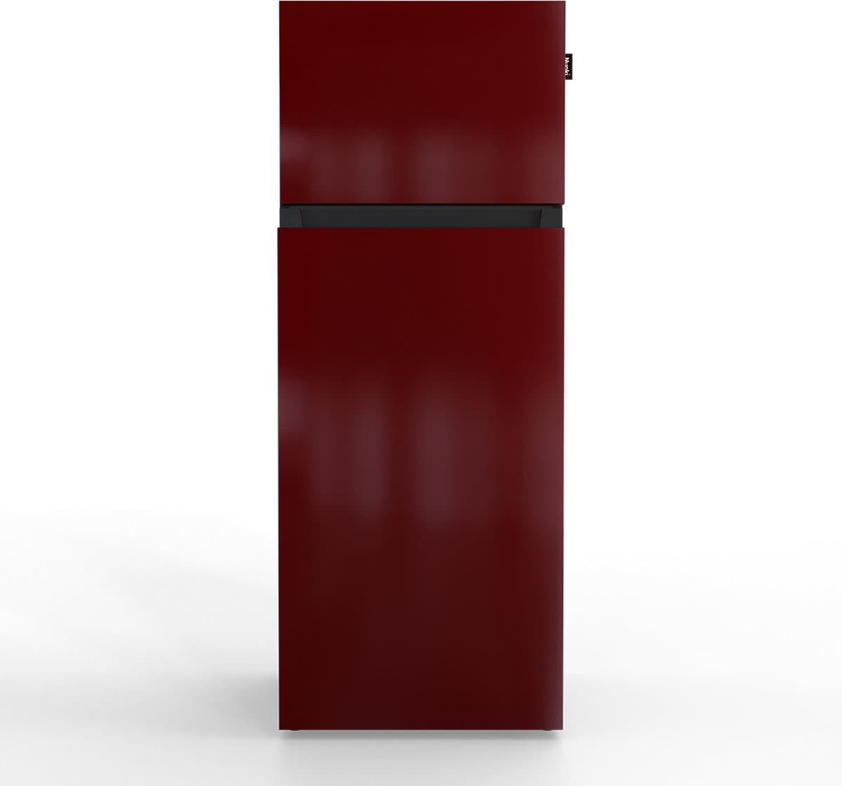 NUNKI MEDIUM-FBUR / Dubbel-Deurs Koelkast, E Klasse, 206l, Burgundy, Gloss (FRONT only) — afbeelding 1