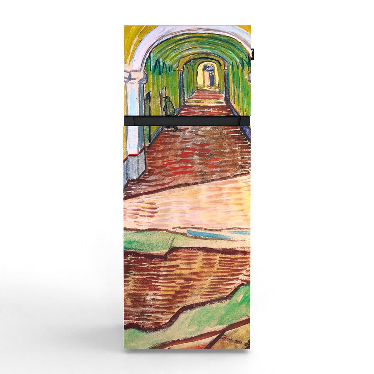 NUNKI MEDIUM-AVGO / Dubbel-Deurs Koelkast, E Klasse, 206l, Vincent Van Gogh - Gang in het gesticht, Satin (ALL sides) — afbeelding 1