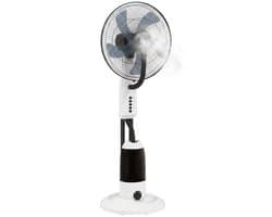 TEKROA® Ventilatoren - Statiefventilator - Mistventilator -2800 ml Watertank - en 3 Snelheden - Stille Ventilator - Geschikt voor keukens, woonkamers en slaapkamers - Wit