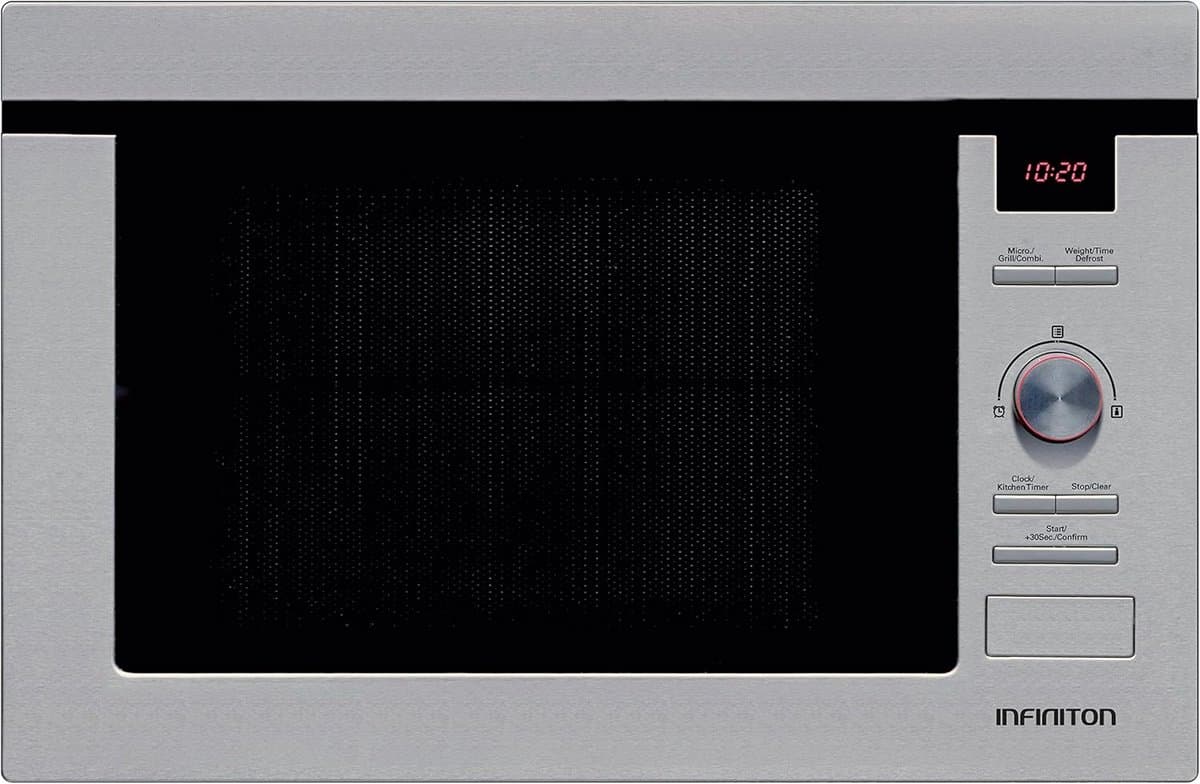 Inbouw Magnetron met Grillfunctie 25 Liter RVS Digitale Bediening — afbeelding 1
