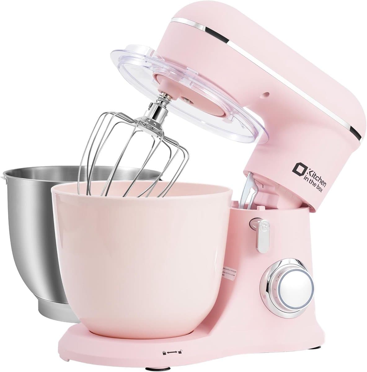 Keukenmachine 1300W - Staande Mixer - 10 Snelheden - Dubbele Mengkom 4,5L + 5L - Roze — afbeelding 1