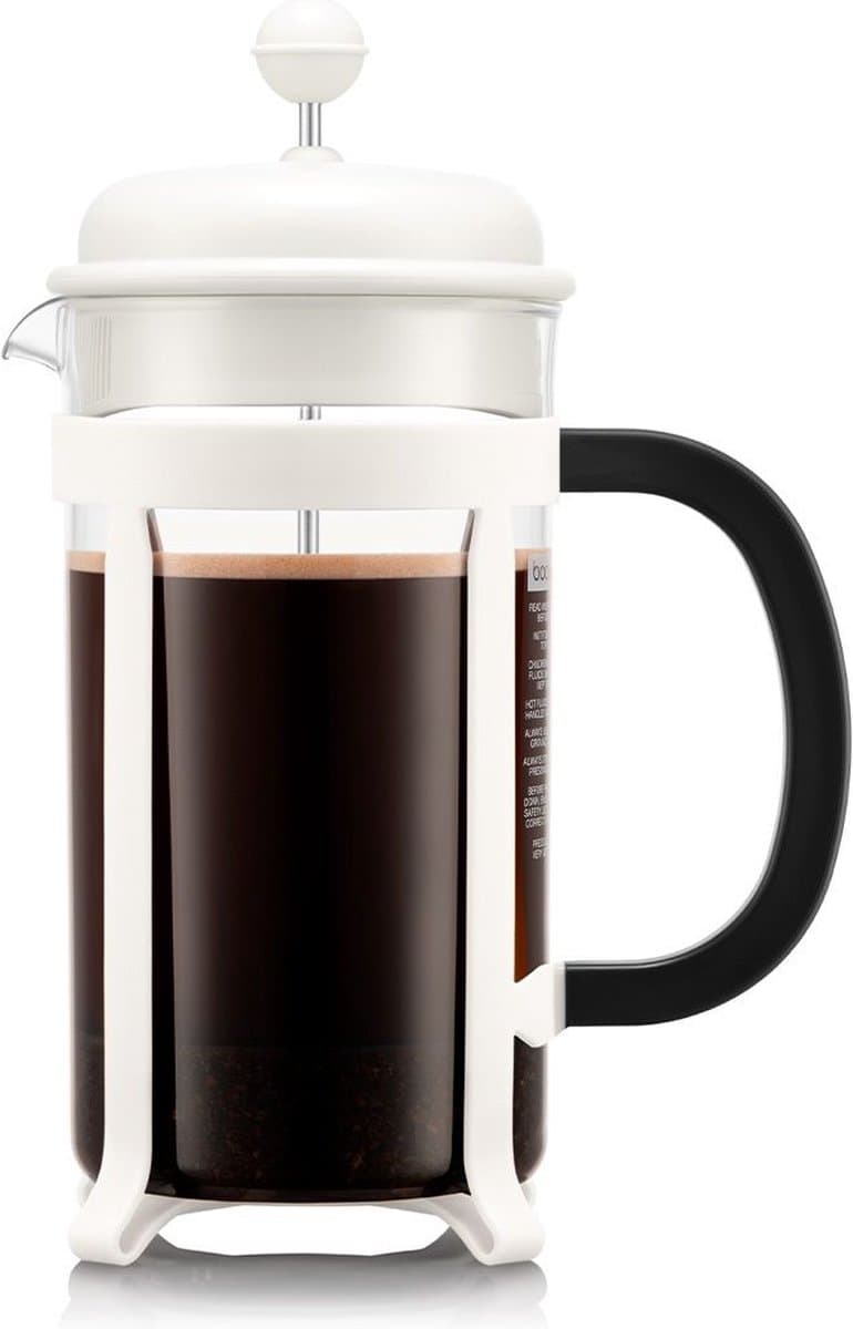 Bodum | Java French Press Cafetière | Kunststof | 8 kops | Gebroken Wit | 1L — afbeelding 1