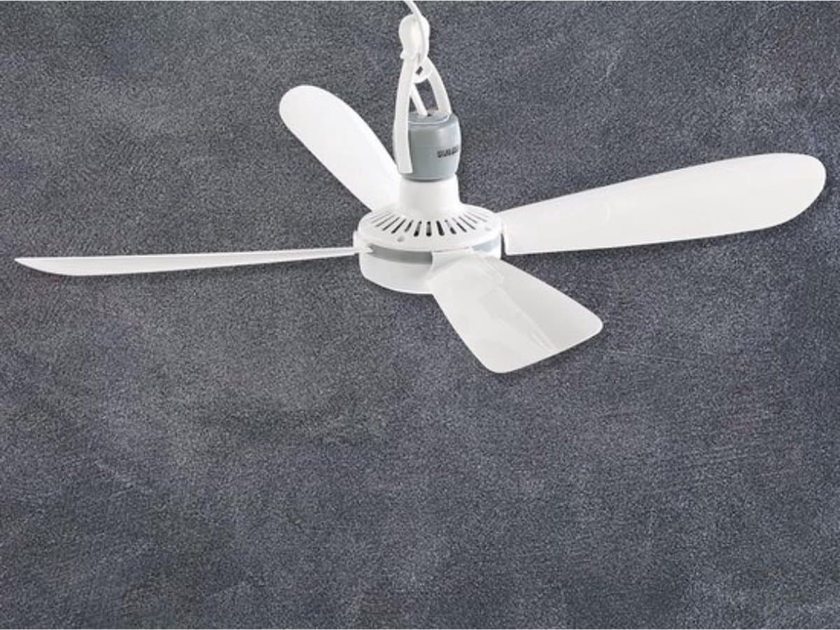 Mini-plafondventilator met mobiel ophangsysteem en aan/uit-schakelaar - diameter 40 cm — afbeelding 1
