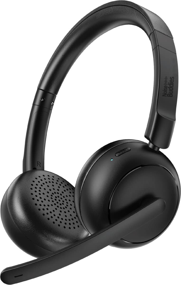 Noise Buddies Dialog Headset met Microfoon- ANC + ENC - Bluetooth - Multipoint connectie - voor werk - Voor Laptop, computer en telefoon - 54 uur batterij - Draadloze Koptelefoon — afbeelding 1