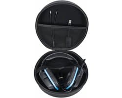 Hoesje voor Headset - Beschermhoes - Veilig Vervoeren - Hard Materiaal - 25cm x 23.5cm - Zwart
