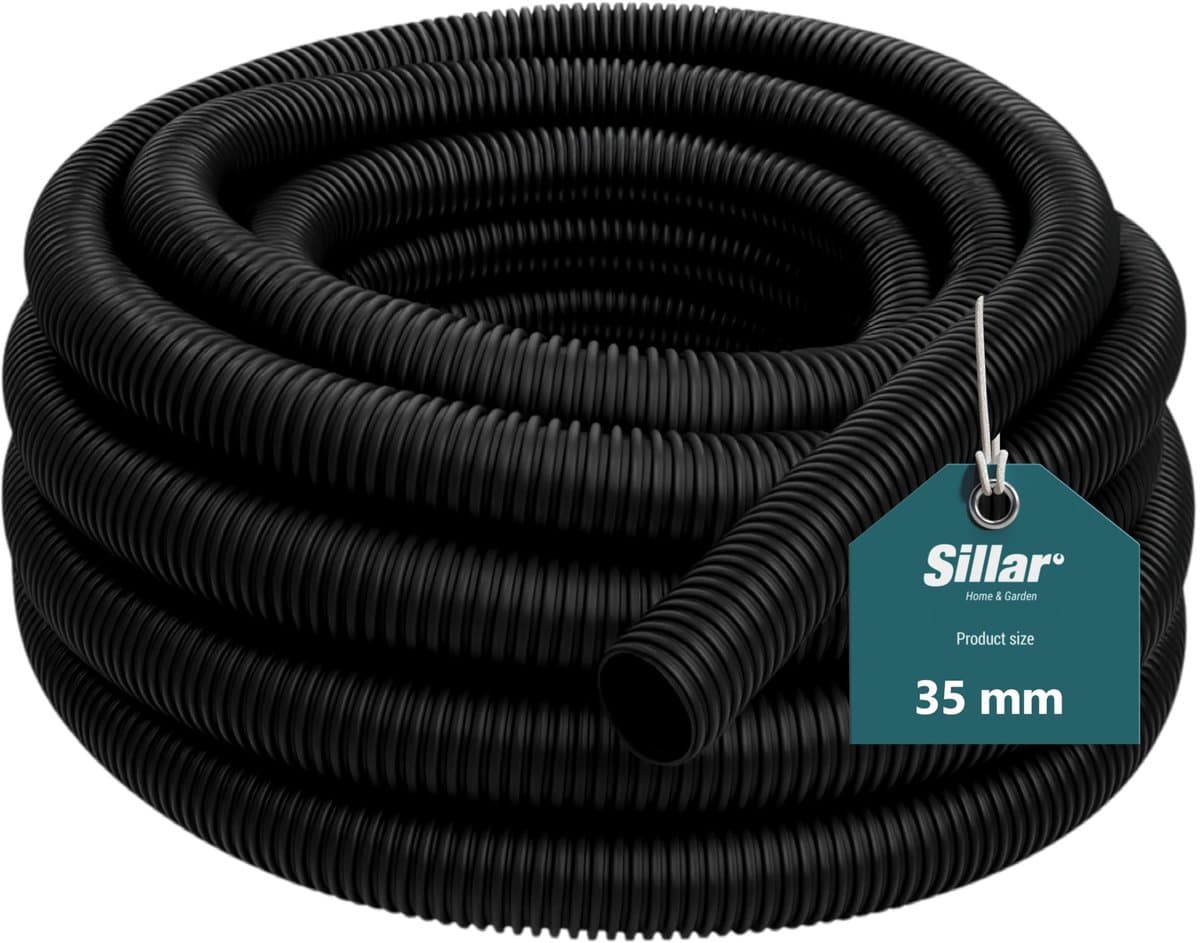 Sillar Stofzuigerslang 35mm - Universele Zuigslang voor Stofzuiger – Flexibele – Op Lengte - 10 m (10 x 1m) — afbeelding 1