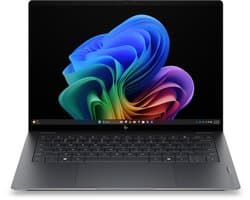 HP OmniBook Ultra Laptop Next Gen AI 14-kd0670nd Copilot+ PC Intel Core Ultra 7 356H 35,6 cm (14") Touchscreen 3K 16 GB LPDDR5x-SDRAM 512 GB SSD Wi-Fi 7 (802.11be) Windows 11 Home Zwart, Grijs