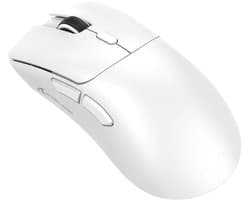 Attack Shark R1 - Draadloze Gaming Muis - 2.4G + BT5.2 - Lichtgewicht 59G - USB-C - Wit