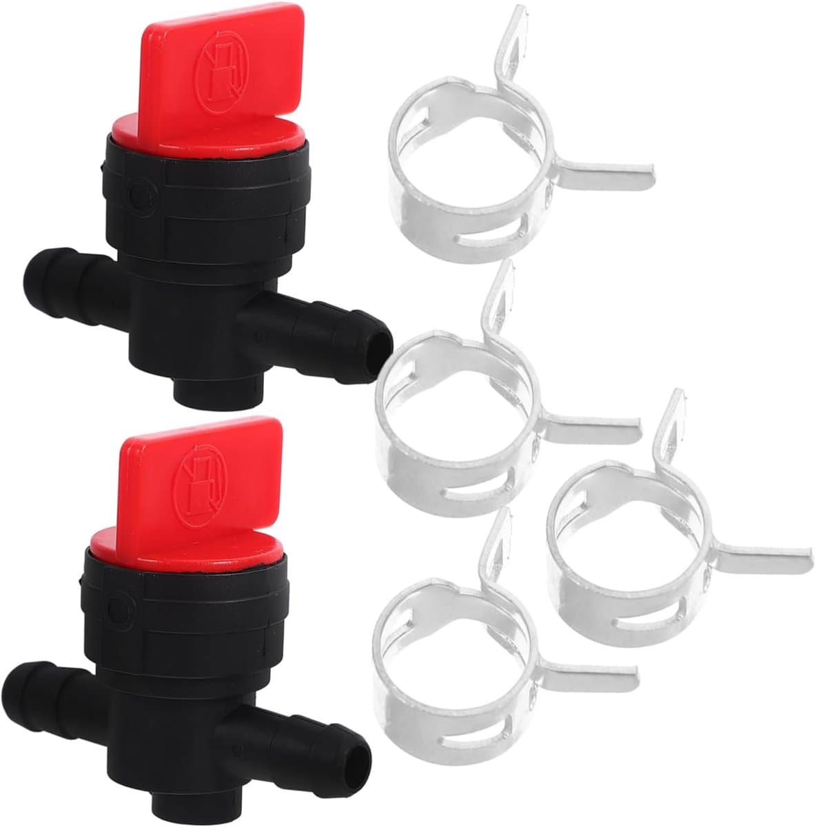 1/4-inch brandstofafsluitklep, geschikt voor grasmaaiers en generatoren, eenvoudig te installeren, set van 2. — afbeelding 1
