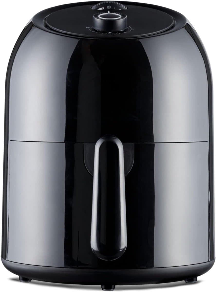Quvo® Mini Airfryer - Airfryermand - Heteluchtfriteuse - Zwart - 28cm x 29cm x 37cm — afbeelding 1