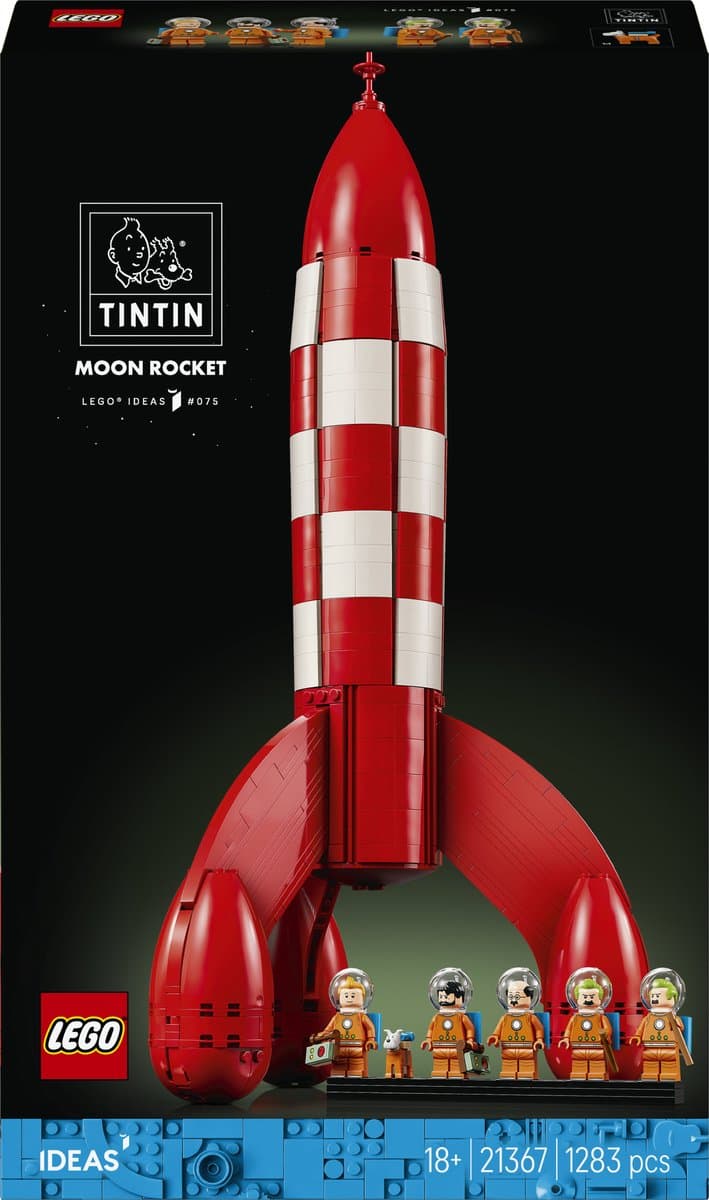 LEGO Ideas - Tintin maanraket Constructiespeelgoed — afbeelding 1