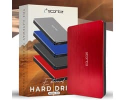 Externe Harde Schijf - Draagbare Opslag - Data Back-up - Snelle USB 3.0 - 1 TB Capaciteit - Rood