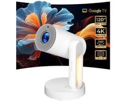 ETOE Starfish Plus Projector - Google TV, 4K, 300 ANSI, Auto Keystone, 140° Draaibaar, Nachtlamp