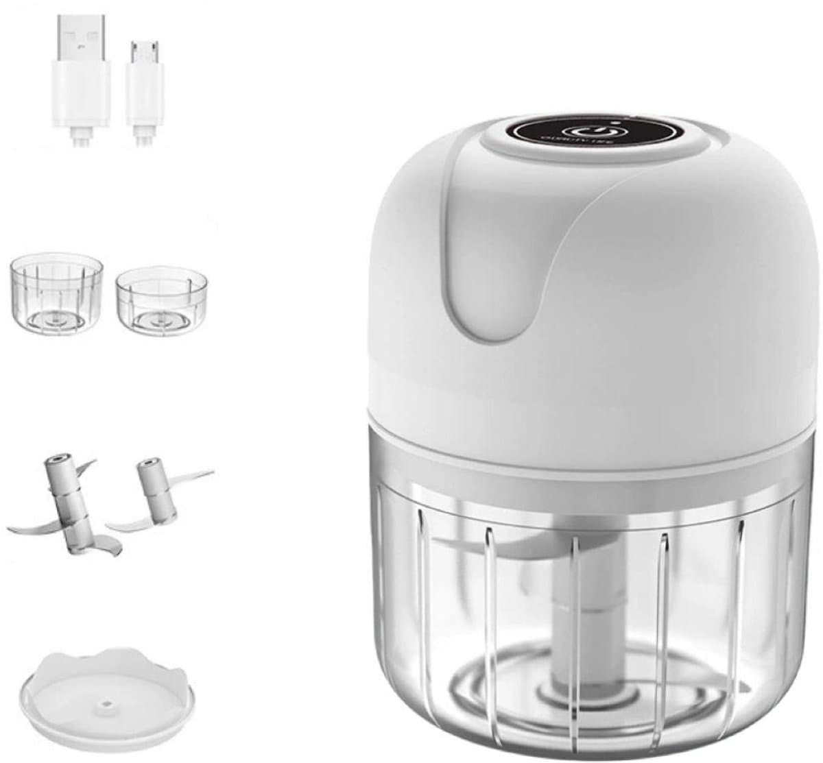 Mini Elektrische uiensnijder - Krachtige Press voor Knoflook & Ui - Mini chopper-Draadloze keukensnijder — afbeelding 1