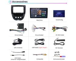 Junsun Autoradio Geschikt Voor Toyota Aygo | 2005 t/m 2014 Accessoires - Android 15 - Achteruitrijcamera - 6GB+128GB, Draadloze CarPlay & Andriod Auto, DAB+, Bluetooth, GPS-Navigatie, 4G & WIFI, RDS, SWC, 10 inch Touchscreen, DSP, Octa-core processor