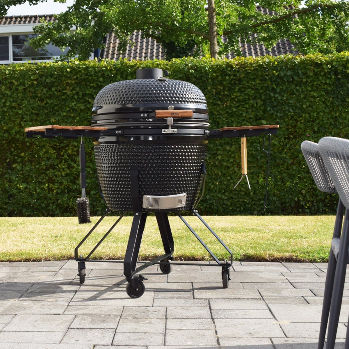 BLISS kamado 26 BBQ - houtskool barbecue - inclusief levenslange garantie, kooksysteem & meer accessoires. — afbeelding 1