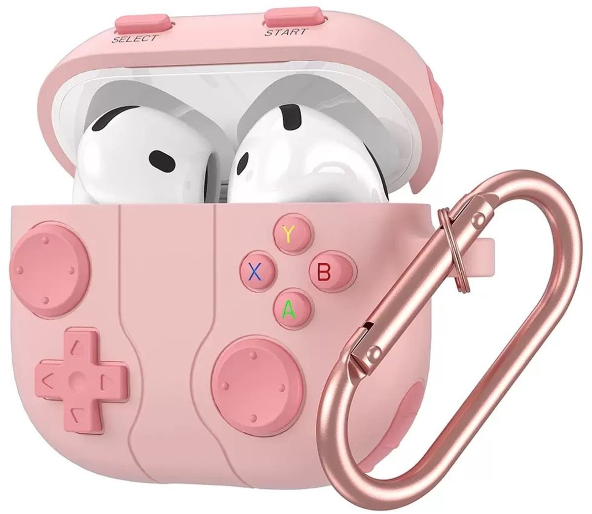Coverzs Siliconen 'Gamer' hoesje geschikt voor AirPods 4 - Beschermhoesje - Stijlvolle bescherming — afbeelding 1
