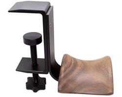 Hoofdtelefoonhouder van Walnoot Hout met Klem voor Onder Bureau