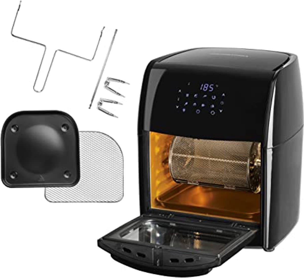 Digitale XL heteluchtfriteuse 12 liter - Vetarm en Zacht Koken met 9 Programma's — afbeelding 1