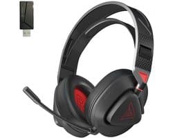TAIDU THS318 2.4GHz Draadloze Gaming Headset - Over ear koptelefoon - met microfoon - Geschikt voor PC/PS4/PS5, Nintendo Switch - Zwart