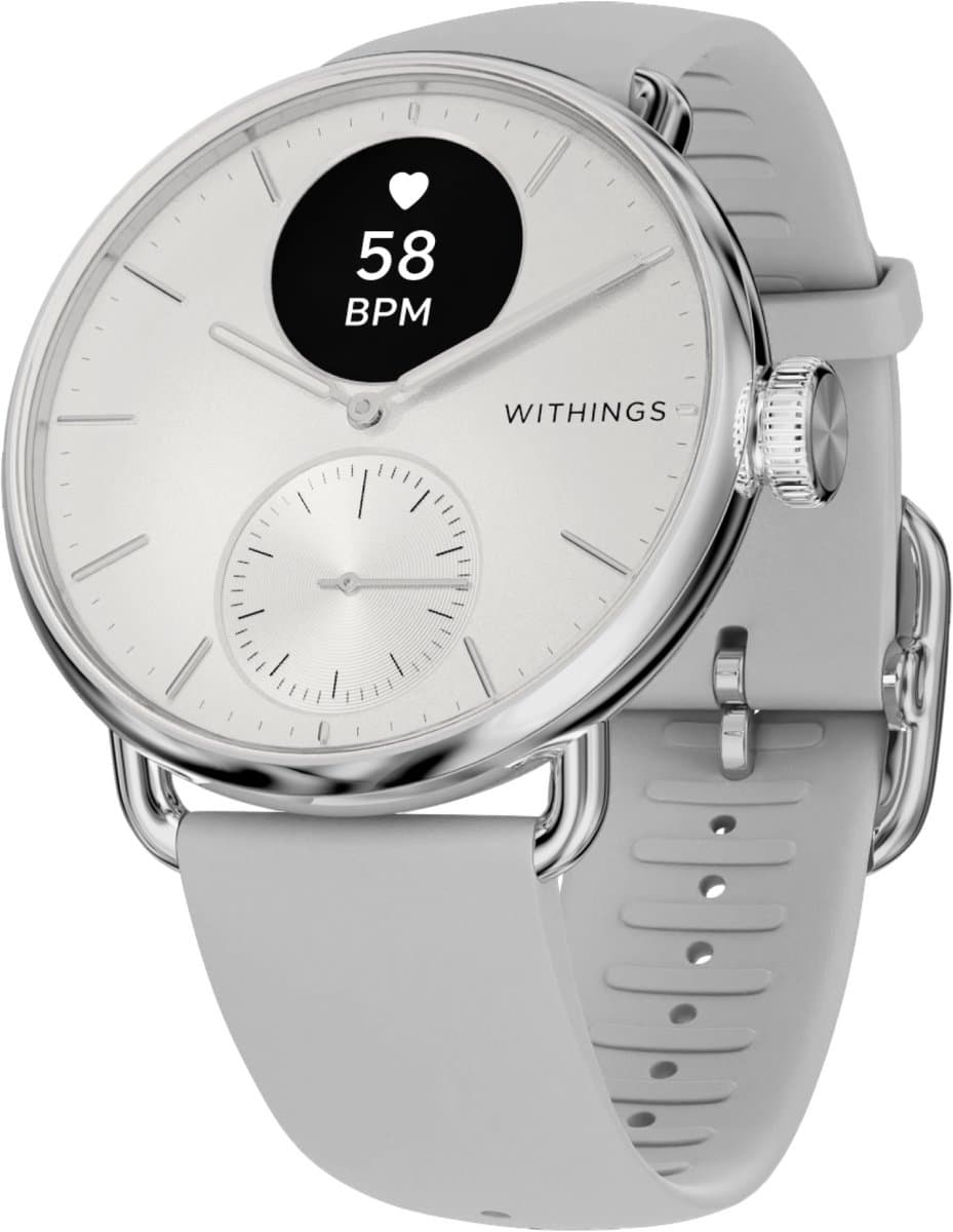 Withings ScanWatch 2 - 38 mm Hybride Smartwatch - ECG, AFib Detectie, SpO₂ Meter, Hartslagmeter, Slaaptracker, Menstruatiecyclus Tracking, 24/7 Temperatuurmeting, 35 Dagen Batterij, Saffierglas, 5 ATM Waterdicht — afbeelding 1