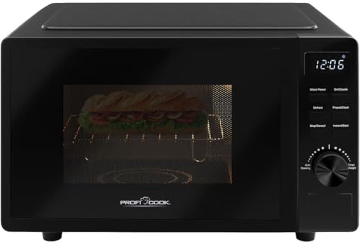 Magnetron met Grill 20L - Draaipleateloze Magnetron met Timer en Ontdooifunctie — afbeelding 1