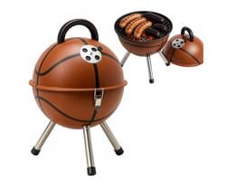 Draagbare Kolengrill "Basketbal" 36x48cm - Camping & Balkon