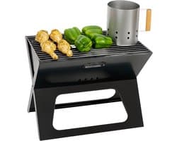 Lomera Opvouwbare Barbecue - Inklapbaar - Draagbare Houtskool Grill - Camping Barbecue - Strand Barbecue - Park Barbecue - Houtskool Bbq - Compact En Lichtgewicht - Gemakkelijk Te Transporteren - Praktische Vorm - Stabiele X-Vorm