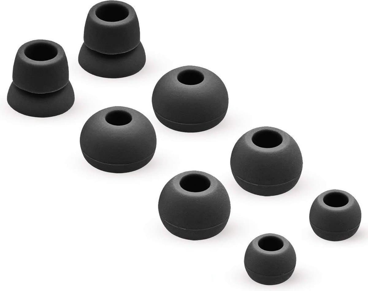MMOBIEL Siliconen Oordopjes set voor Powerbeats 2 / 3 Wireless (ZWART) hoofdTelefoon 4 Paar — afbeelding 1