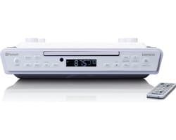 Lenco Keukenradio - FM Radio Bluetooth en CD-speler - KCR-150WH - Wit