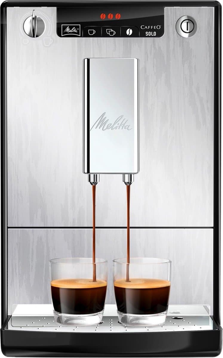 Melitta Caffeo Solo Limited Edition E950-111 - Espressomachine - Zilver met Nerven — afbeelding 1