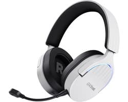 Trust GXT491W Fayzo - Draadloze Gaming Headset voor PS5 - PC - USB Dongel & Bluetooth - Wit