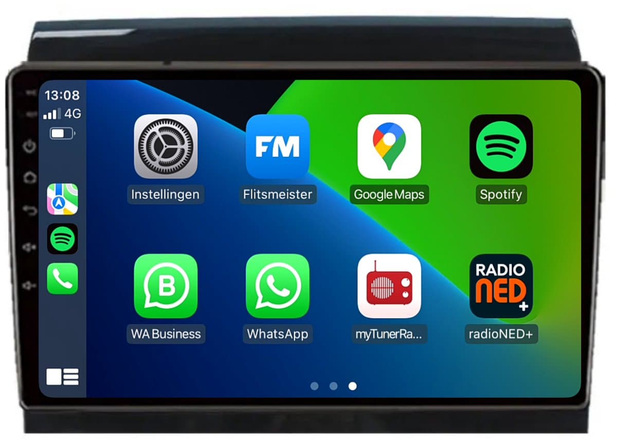 Carplay autoradio voor Fiat Ducato | Citroën Jumper | Peugeot Boxer | Android 13 | Draadloos Apple Carplay & Android auto | 2GB + 32GB | 8-Core | Davilon | 2025 model | 2011 2012 2013 2014 2015 2016 2017 2018 2019 2020 2021 | Bluetooth & Wifi — afbeelding 1