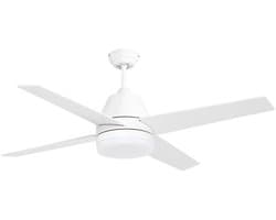 Bovista Plafondventilator - Met Verlichting - Plafond Ventilator - Met Lamp - Plafonniere Met Ventilator - Met Licht - Wit - 130cm