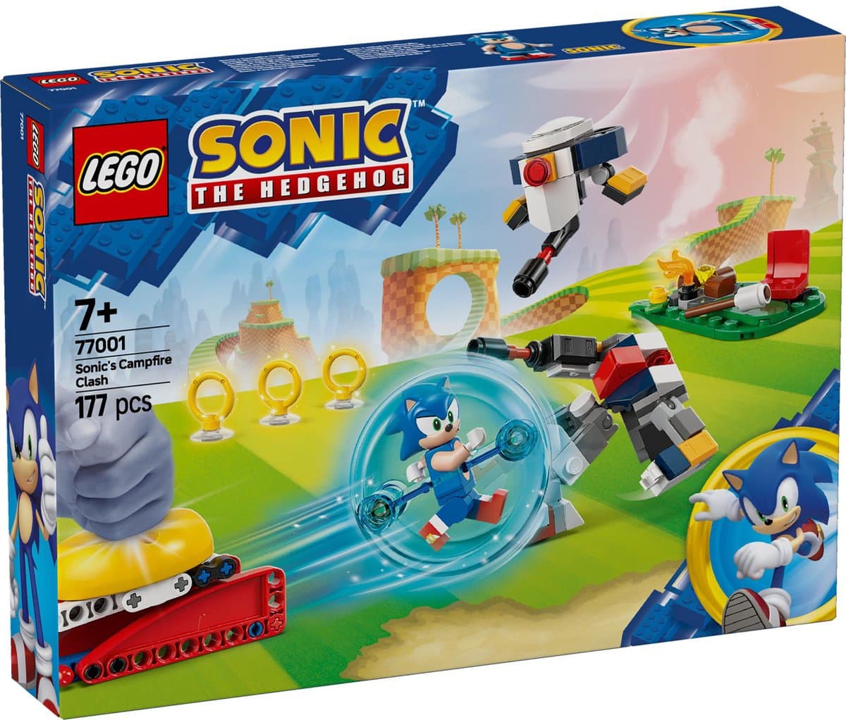 Lego Sonic The Hedgehog 77001 Sonics Krachtmeting Bij Het Kampvuur Bouwstenen — afbeelding 1
